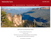 Tablet Screenshot of katoombataxis.com.au